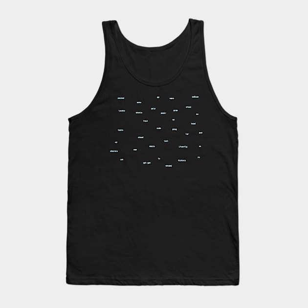 LinuxCommandsv1.3 Tank Top by findingNull